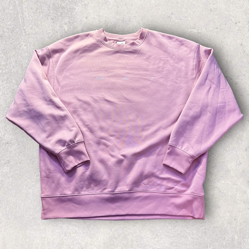 Womens Nike Just Do It Crewneck Sweatshirt Pink
